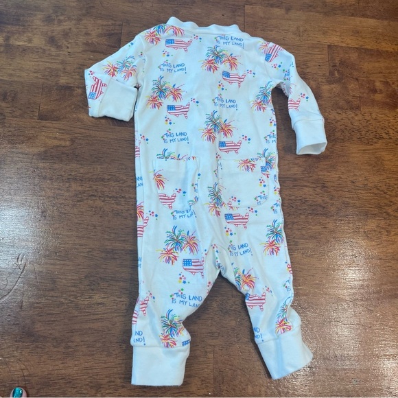 Grace & James This land is my land patriotic 4th of July one piece size 6M - Picture 6 of 7